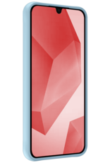 NoXx Hoes Geschikt voor Samsung A16 Hoesje Cover Siliconen Back Case Hoes Met Screenprotector - Lichtblauw