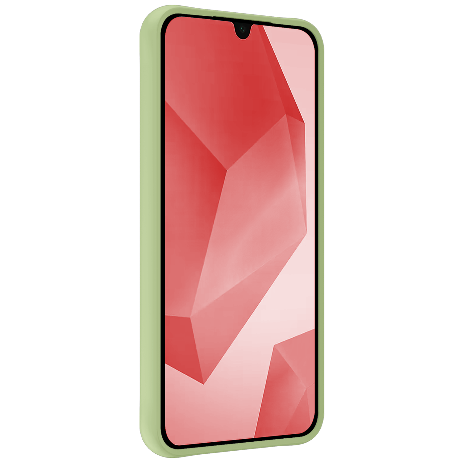 NoXx Hoes Geschikt voor Samsung A16 Hoesje Cover Siliconen Back Case Hoes Met Screenprotector - Groen