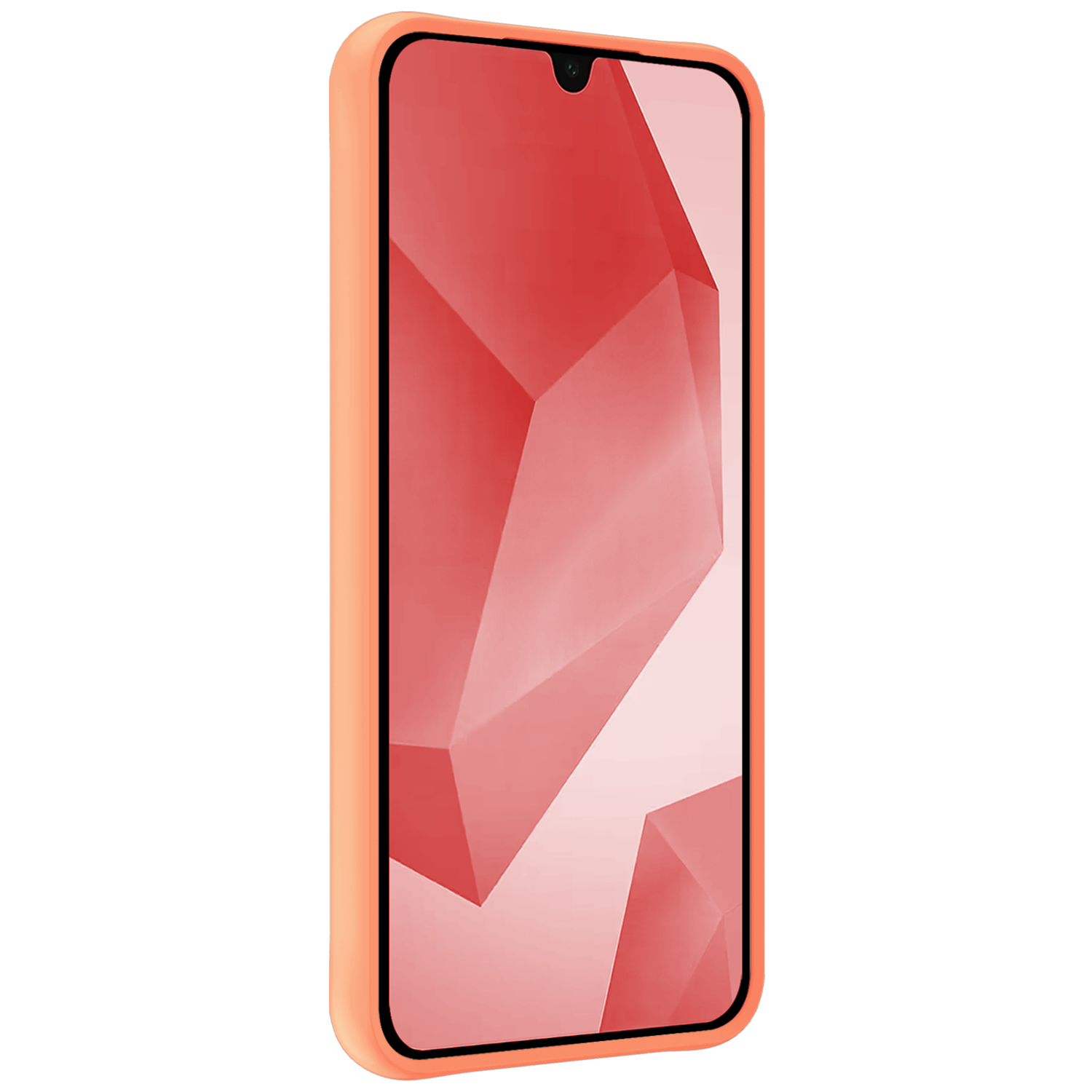 NoXx Hoes Geschikt voor Samsung A16 Hoesje Cover Siliconen Back Case Hoes - Perzik