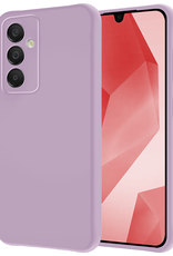NoXx Hoes Geschikt voor Samsung A16 Hoesje Cover Siliconen Back Case Hoes - Lila