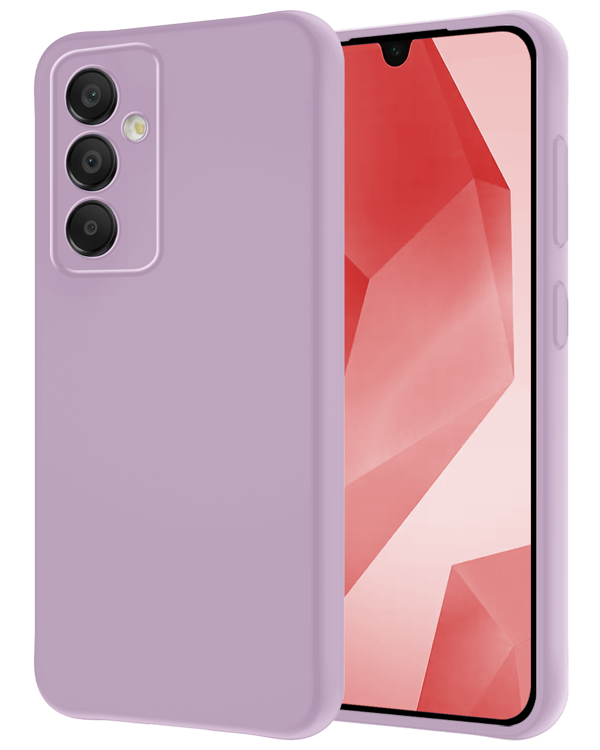 NoXx Hoes Geschikt voor Samsung A16 Hoesje Cover Siliconen Back Case Hoes - Lila