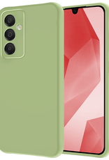 NoXx Hoes Geschikt voor Samsung A16 Hoesje Cover Siliconen Back Case Hoes - Groen