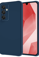 NoXx Hoes Geschikt voor Samsung A16 Hoesje Cover Siliconen Back Case Hoes - Donkerblauw
