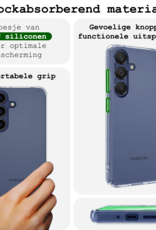 BASEY. Hoes Geschikt voor Samsung A16 Hoesje Siliconen Back Cover Case Met 2x Screenprotector - Hoesje Geschikt voor Samsung Galaxy A16 Hoes Cover Hoesje - Transparant