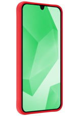 BASEY. Hoes Geschikt voor Samsung A16 Hoesje Siliconen Back Cover Case Met 2x Screenprotector - Hoesje Geschikt voor Samsung Galaxy A16 Hoes Cover Hoesje - Rood