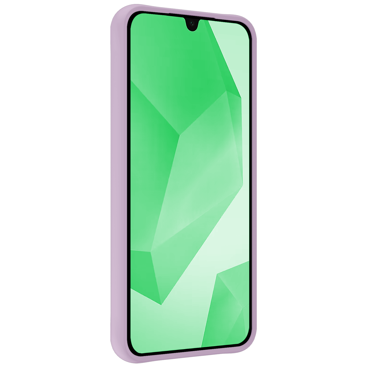 BASEY. Hoes Geschikt voor Samsung A16 Hoesje Siliconen Back Cover Case Met 2x Screenprotector - Hoesje Geschikt voor Samsung Galaxy A16 Hoes Cover Hoesje - Lila