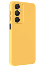 BASEY. Hoes Geschikt voor Samsung A16 Hoesje Siliconen Back Cover Case Met 2x Screenprotector - Hoesje Geschikt voor Samsung Galaxy A16 Hoes Cover Hoesje - Geel