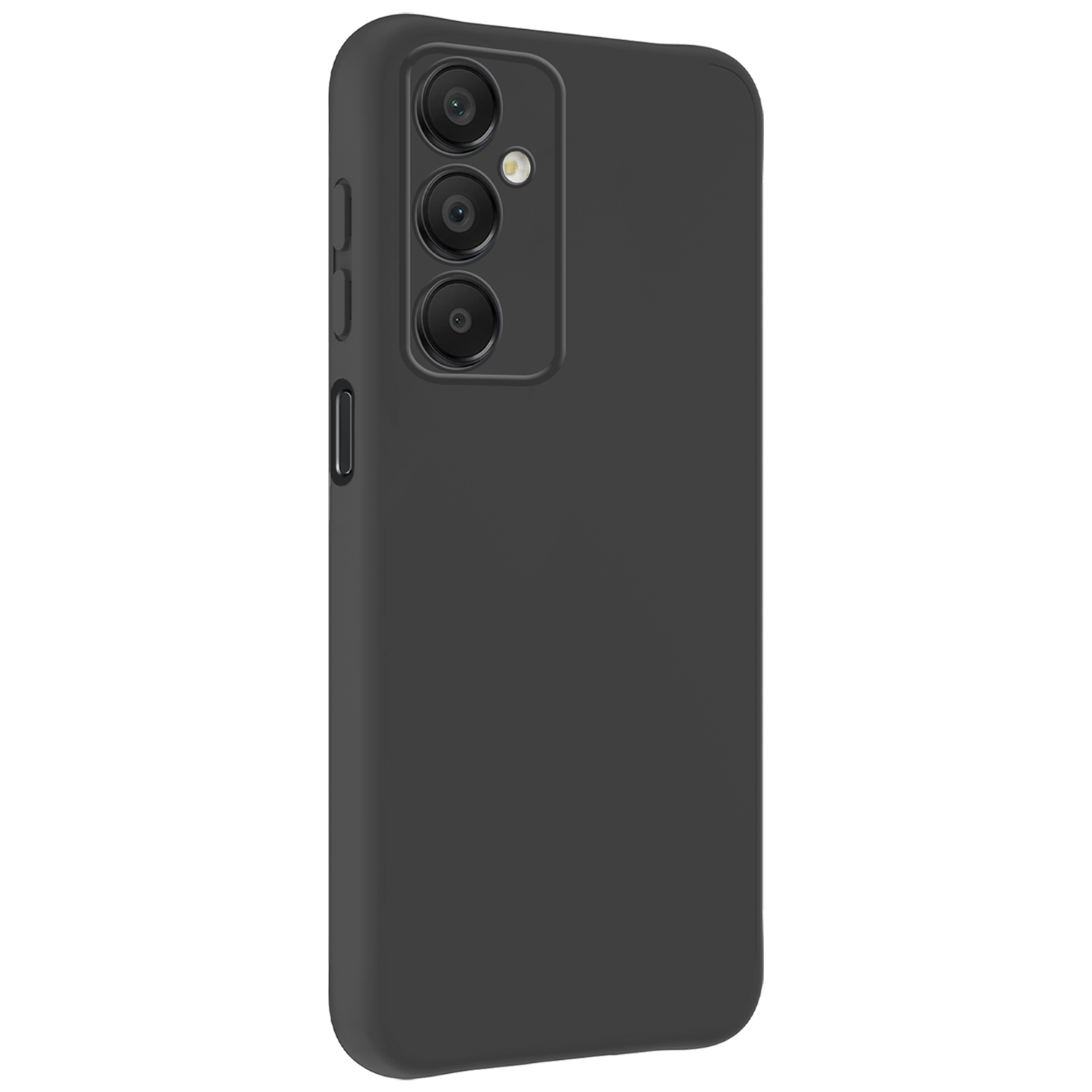 BASEY. Hoes Geschikt voor Samsung A16 Hoesje Siliconen Back Cover Case Met Screenprotector - Hoesje Geschikt voor Samsung Galaxy A16 Hoes Cover Hoesje - Zwart