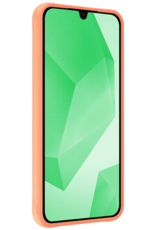 BASEY. Hoes Geschikt voor Samsung A16 Hoesje Siliconen Back Cover Case Met Screenprotector - Hoesje Geschikt voor Samsung Galaxy A16 Hoes Cover Hoesje - Perzik