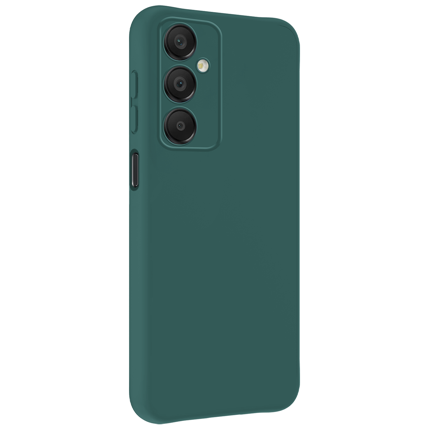 BASEY. Hoes Geschikt voor Samsung A16 Hoesje Siliconen Back Cover Case Met Screenprotector - Hoesje Geschikt voor Samsung Galaxy A16 Hoes Cover Hoesje - Donkergroen