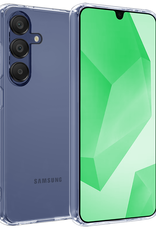 BASEY. Hoes Geschikt voor Samsung A16 Hoesje Siliconen Back Cover Case - Hoesje Geschikt voor Samsung Galaxy A16 Hoes Cover Hoesje - Transparant