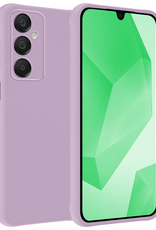 BASEY. Hoes Geschikt voor Samsung A16 Hoesje Siliconen Back Cover Case - Hoesje Geschikt voor Samsung Galaxy A16 Hoes Cover Hoesje - Lila