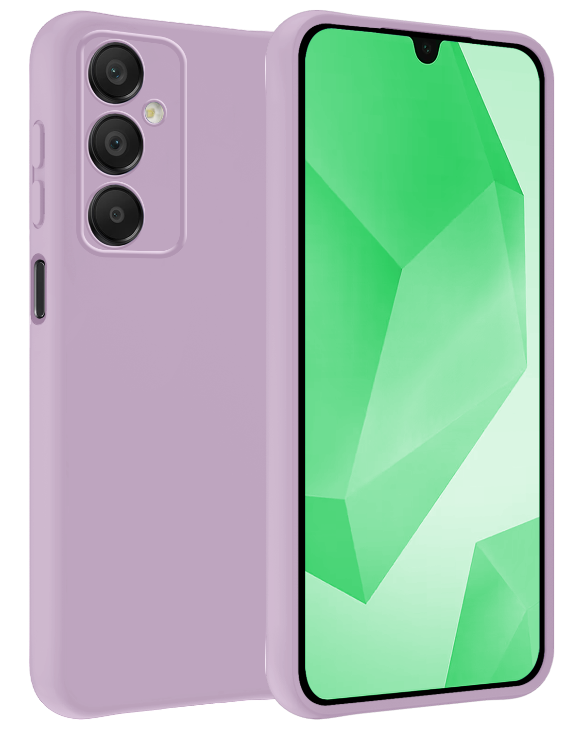 BASEY. Hoes Geschikt voor Samsung A16 Hoesje Siliconen Back Cover Case - Hoesje Geschikt voor Samsung Galaxy A16 Hoes Cover Hoesje - Lila