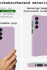 BASEY. Hoes Geschikt voor Samsung A16 Hoesje Siliconen Back Cover Case - Hoesje Geschikt voor Samsung Galaxy A16 Hoes Cover Hoesje - Lila