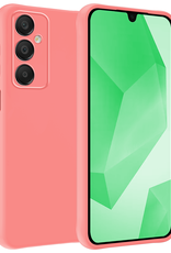 BASEY. Hoes Geschikt voor Samsung A16 Hoesje Siliconen Back Cover Case - Hoesje Geschikt voor Samsung Galaxy A16 Hoes Cover Hoesje - Lichtroze