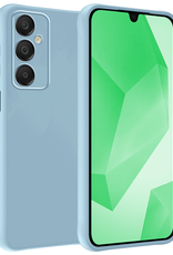 BASEY. Hoes Geschikt voor Samsung A16 Hoesje Siliconen Back Cover Case - Hoesje Geschikt voor Samsung Galaxy A16 Hoes Cover Hoesje - Lichtblauw