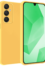 BASEY. Hoes Geschikt voor Samsung A16 Hoesje Siliconen Back Cover Case - Hoesje Geschikt voor Samsung Galaxy A16 Hoes Cover Hoesje - Geel