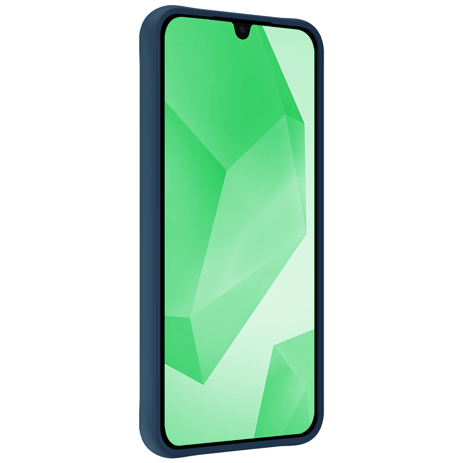 BASEY. Hoes Geschikt voor Samsung A16 Hoesje Siliconen Back Cover Case - Hoesje Geschikt voor Samsung Galaxy A16 Hoes Cover Hoesje - Donkerblauw