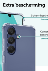 Forterra Hoesje Geschikt voor Samsung A16 Case Shockproof Siliconen Hoes - Hoes Geschikt voor Samsung Galaxy A16 Hoesje Shock Proof Back Cover - Transparant