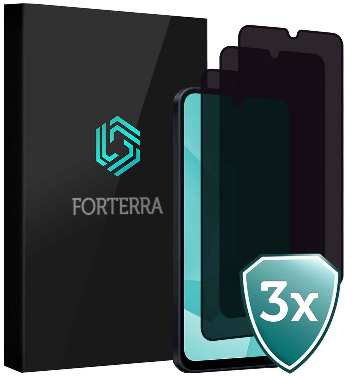 Forterra Camera Bescherming Geschikt voor Samsung A16 Camera Protector Glas - Lens Protector Geschikt voor Samsung Galaxy A16 Screenprotector Camera Protector Gehard Glas - 3 PACK