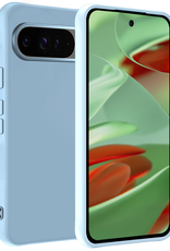BASEY. Hoesje Geschikt voor Google Pixel 9 Pro XL Hoesje Siliconen Case Hoes - Hoes Geschikt voor Google Pixel 9 Pro XL Hoes Cover Case - Lichtblauw