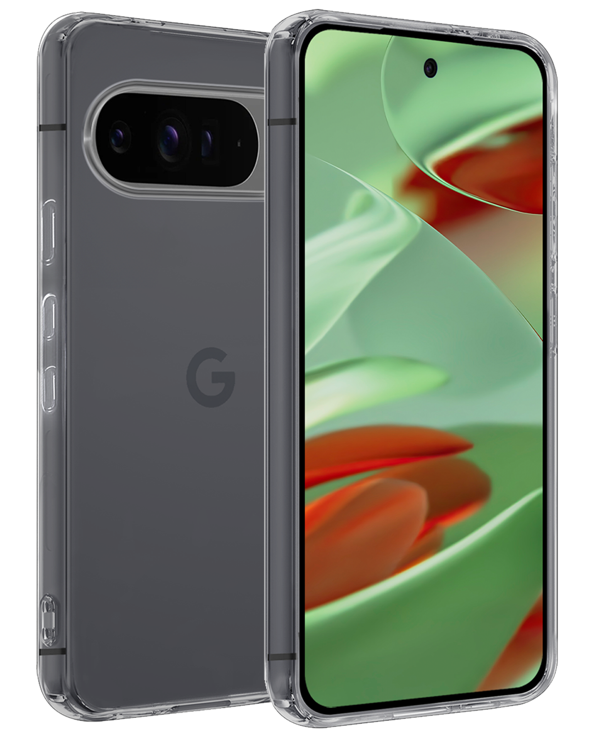 BASEY. Hoesje Geschikt voor Google Pixel 9 Pro XL Hoesje Siliconen Case Hoes - Hoes Geschikt voor Google Pixel 9 Pro XL Hoes Cover Case - Transparant