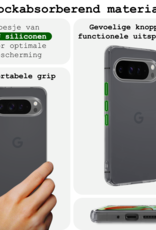 BASEY. Hoesje Geschikt voor Google Pixel 9 Pro XL Hoesje Siliconen Case Hoes - Hoes Geschikt voor Google Pixel 9 Pro XL Hoes Cover Case - Transparant