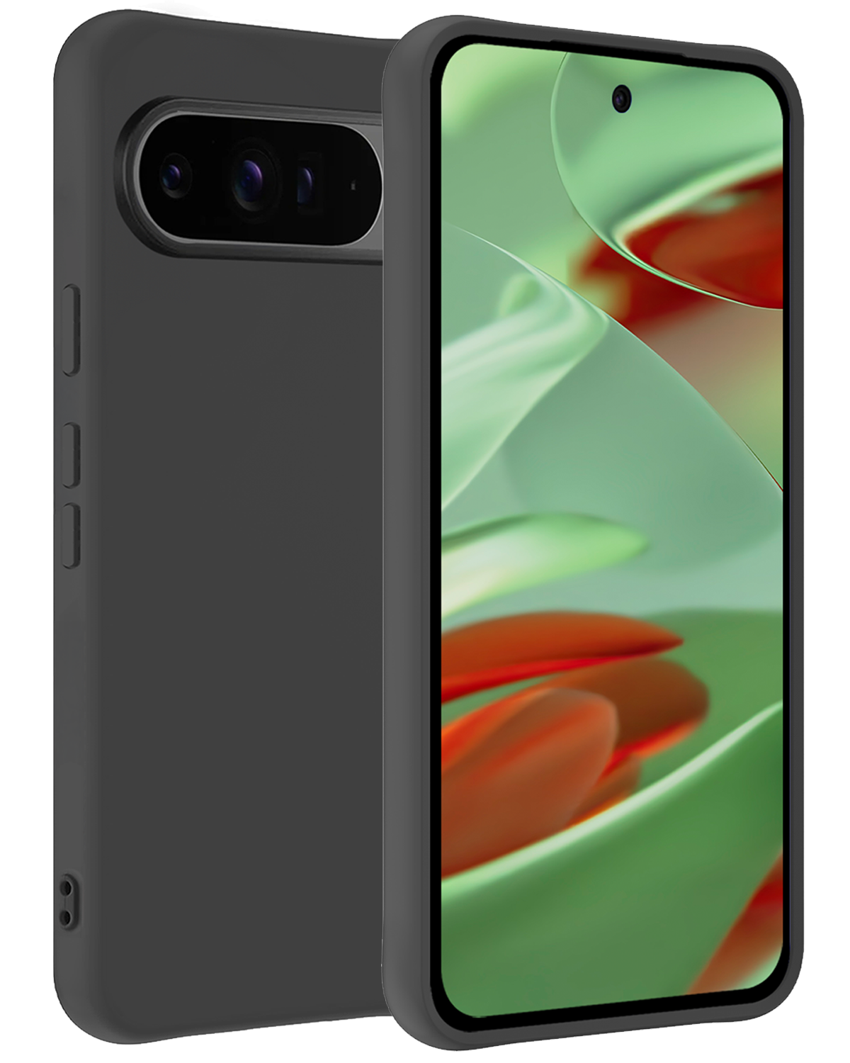 BASEY. Hoesje Geschikt voor Google Pixel 9 Pro XL Hoesje Siliconen Case Hoes - Hoes Geschikt voor Google Pixel 9 Pro XL Hoes Cover Case - Zwart