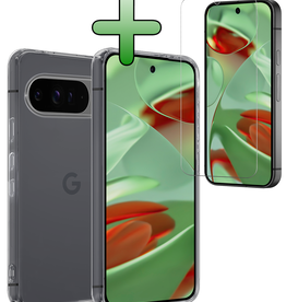 BASEY. BASEY. Google Pixel 9 Pro XL Hoesje Siliconen Met Screenprotector - Transparant