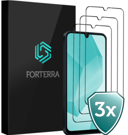 Forterra Forterra Samsung Galaxy A16 Screenprotector Glas Full Cover - 3 PACK