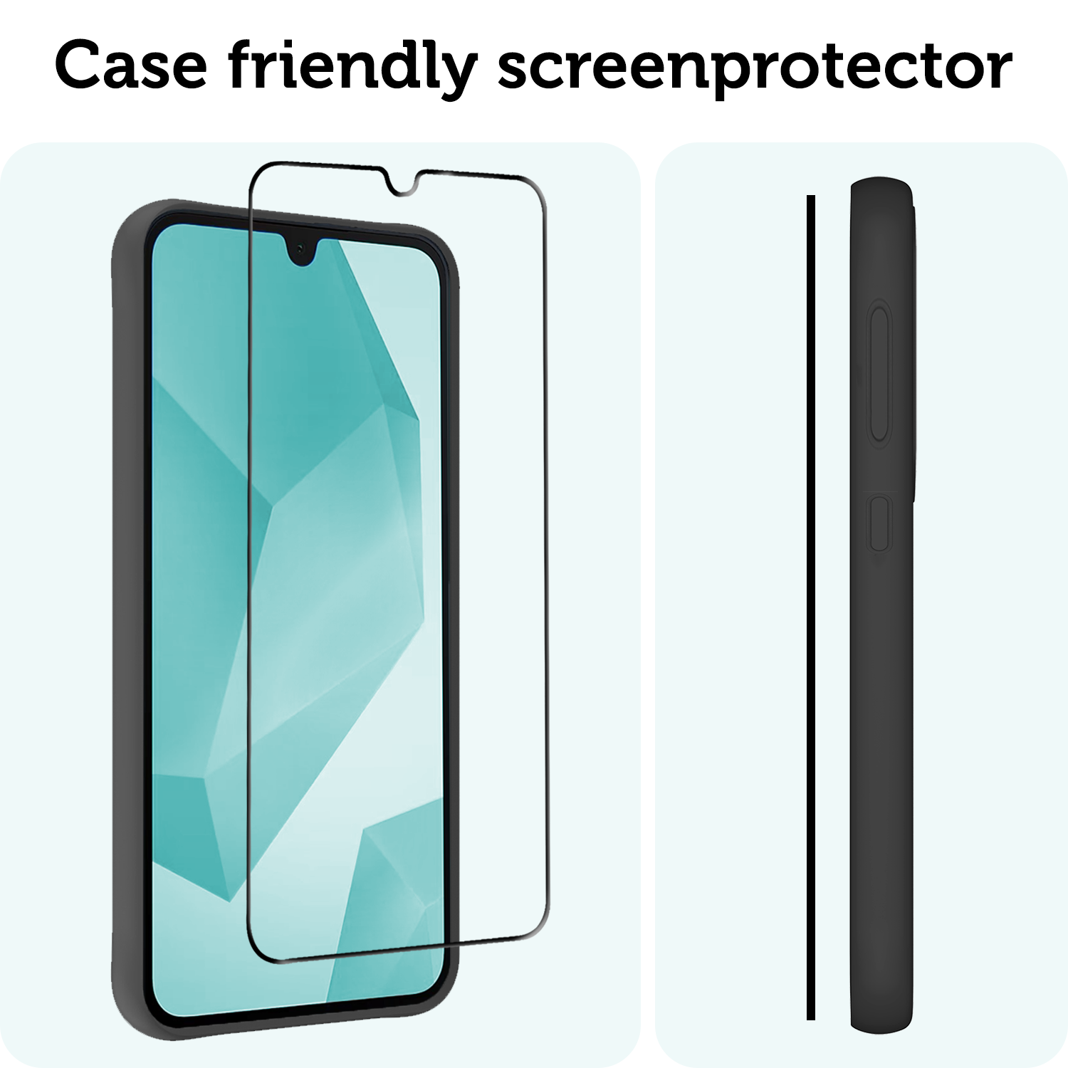 Forterra Screenprotector Geschikt voor Samsung A16 Screenprotector Glas Gehard Screen Full Cover - Screen Protector Geschikt voor Samsung Galaxy A16 Screenprotector Tempered Glass - 2 PACK