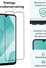 Forterra Screenprotector Geschikt voor Samsung A16 Screenprotector Glas Gehard Screen Full Cover - Screen Protector Geschikt voor Samsung Galaxy A16 Screenprotector Tempered Glass - 2 PACK