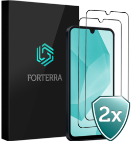Forterra Forterra Samsung Galaxy A16 Screenprotector Glas Full Cover - 2 PACK