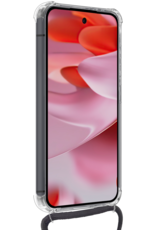 NoXx Hoesje Geschikt voor Google Pixel 9 Pro XL Hoesje Siliconen Shock Proof Hoesje Met Koord Case Met Telefoonkoord - Hoes Geschikt voor Google Pixel 9 Pro XL Hoesje Cover Shockproof Met Koord - Transparant