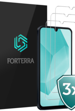 Forterra Screenprotector Geschikt voor Samsung A16 Screenprotector Glas Gehard Screen Cover - Screen Protector Geschikt voor Samsung Galaxy A16 Screenprotector Tempered Glass - 3 PACK