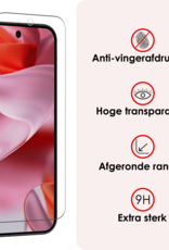 NoXx Hoesje Geschikt voor Google Pixel 9 Pro XL Hoesje Siliconen Case Hoes Met Screenprotector - Hoes Geschikt voor Google Pixel 9 Pro XL Hoes Cover Case - Lichtblauw