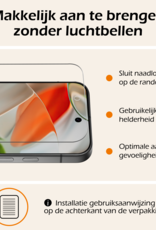 Nomfy Hoesje Geschikt voor Google Pixel 9 Pro XL Hoesje Siliconen Case Hoes Met Screenprotector - Hoes Geschikt voor Google Pixel 9 Pro XL Hoes Cover Case - Lichtblauw
