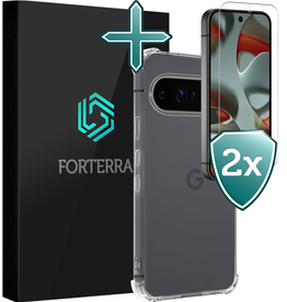 Forterra Forterra Google Pixel 9 Pro XL Hoesje Shockproof Met 2x Screenprotector
