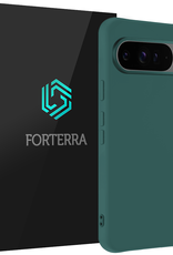 Forterra Hoesje Geschikt voor Google Pixel 9 Pro XL Hoesje Siliconen Case Hoes - Hoes Geschikt voor Google Pixel 9 Pro XL Hoes Cover Case - Donkergroen
