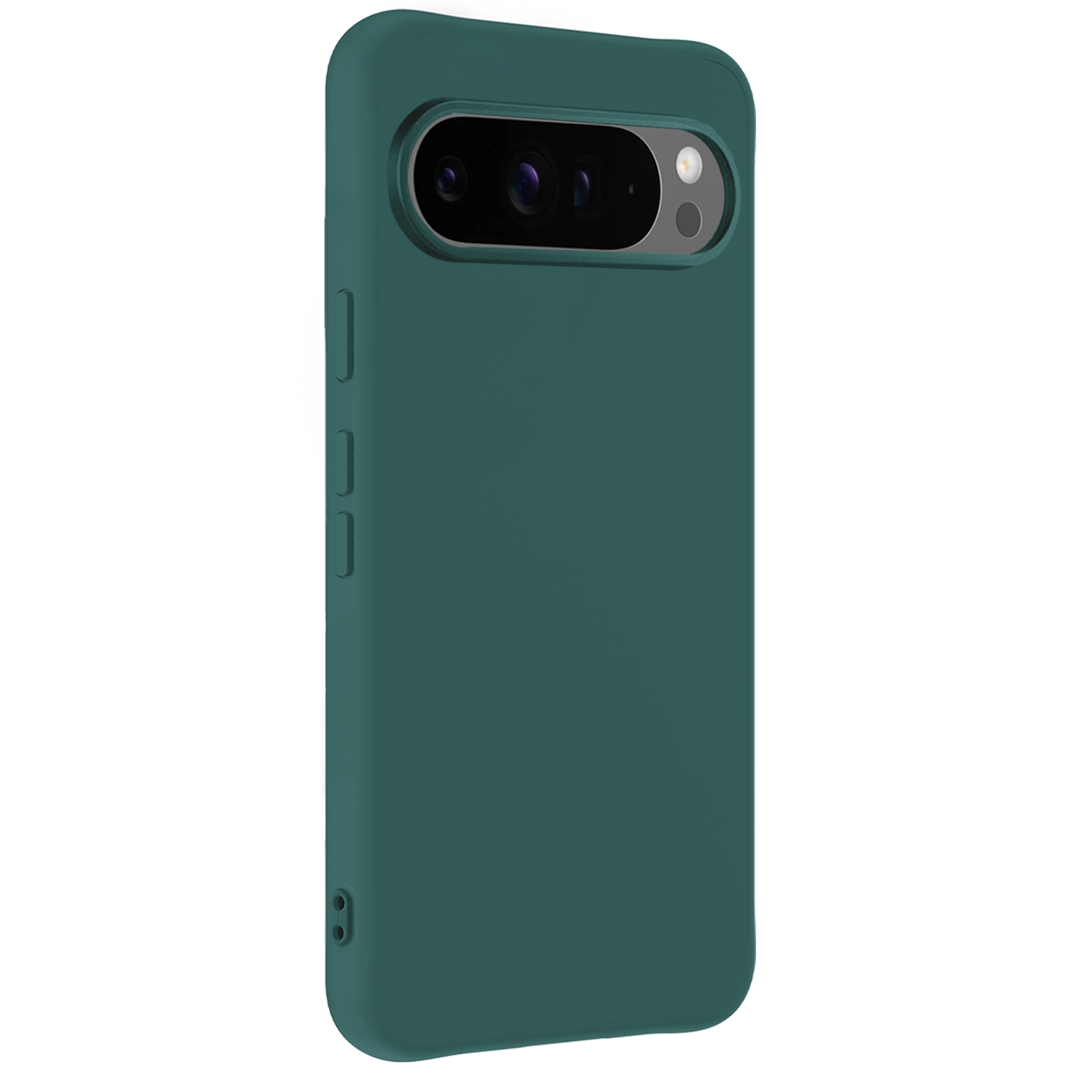 Forterra Hoesje Geschikt voor Google Pixel 9 Pro XL Hoesje Siliconen Case Hoes - Hoes Geschikt voor Google Pixel 9 Pro XL Hoes Cover Case - Donkergroen
