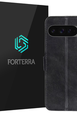 Forterra Hoesje Geschikt voor Google Pixel 9 Pro XL Hoesje Book Case Hoes Portemonnee Cover Walletcase - Hoes Geschikt voor Google Pixel 9 Pro XL Hoes Bookcase Hoesje - Zwart
