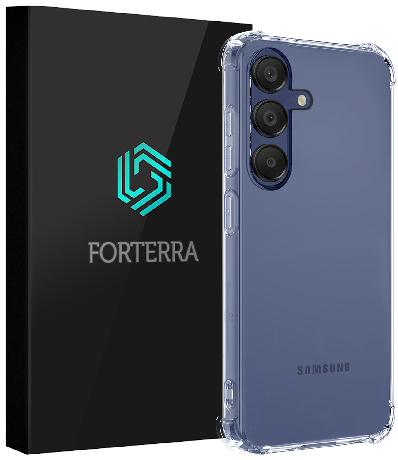 Forterra Hoesje Geschikt voor Samsung A16 Case Shockproof Siliconen Hoes - Hoes Geschikt voor Samsung Galaxy A16 Hoesje Shock Proof Back Cover - Transparant