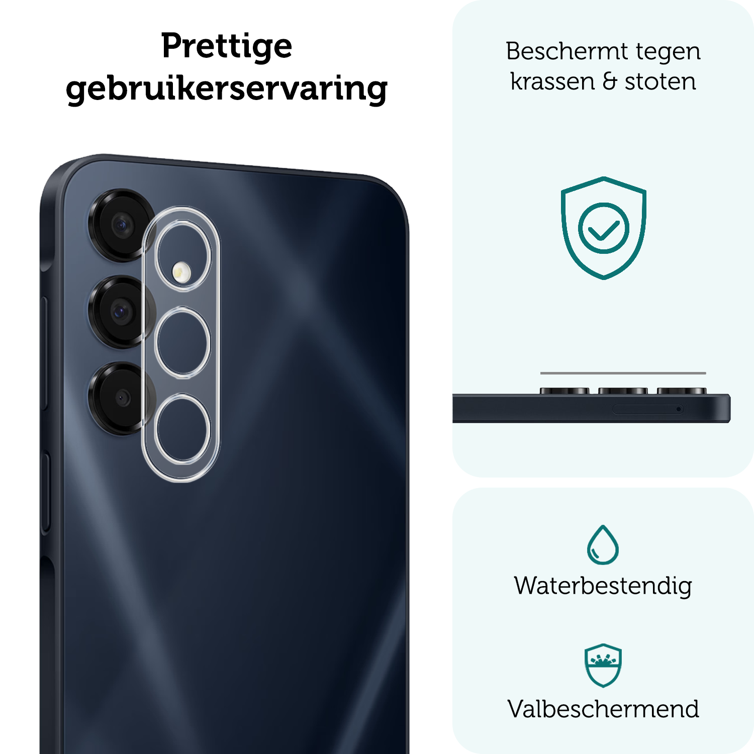 Forterra Screenprotector Geschikt voor Samsung A16 Privacy Screenprotector Glas Gehard Full Cover - Screen Protector Geschikt voor Samsung Galaxy A16 Screenprotector Privacy Anti-Spy