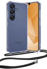 Nomfy Hoesje Geschikt voor Samsung A16 Hoesje Shock Proof Transparant Met Telefoonketting Case Shock Koord - Hoesje Geschikt voor Samsung Galaxy A16 Shock Proof Case Met Koord - Transparant
