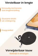 Nomfy Hoesje Geschikt voor Samsung A16 Hoesje Shock Proof Transparant Met Telefoonketting Case Shock Koord - Hoesje Geschikt voor Samsung Galaxy A16 Shock Proof Case Met Koord - Transparant