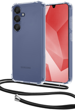 NoXx Hoes Geschikt voor Samsung A16 Hoesje Transparant Met Telefoonkoord Cover Shock Proof Case Koord Hoes