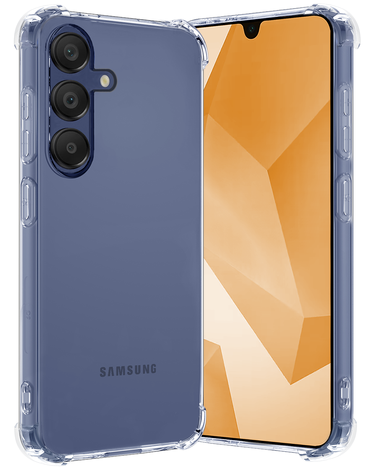 Nomfy Hoesje Geschikt voor Samsung A16 Hoesje Shock Proof Cover Case Shockproof - Hoes Geschikt voor Samsung Galaxy A16 Hoes Siliconen Back Case - Transparant