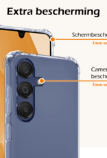 Nomfy Hoesje Geschikt voor Samsung A16 Hoesje Shock Proof Cover Case Shockproof - Hoes Geschikt voor Samsung Galaxy A16 Hoes Siliconen Back Case - Transparant