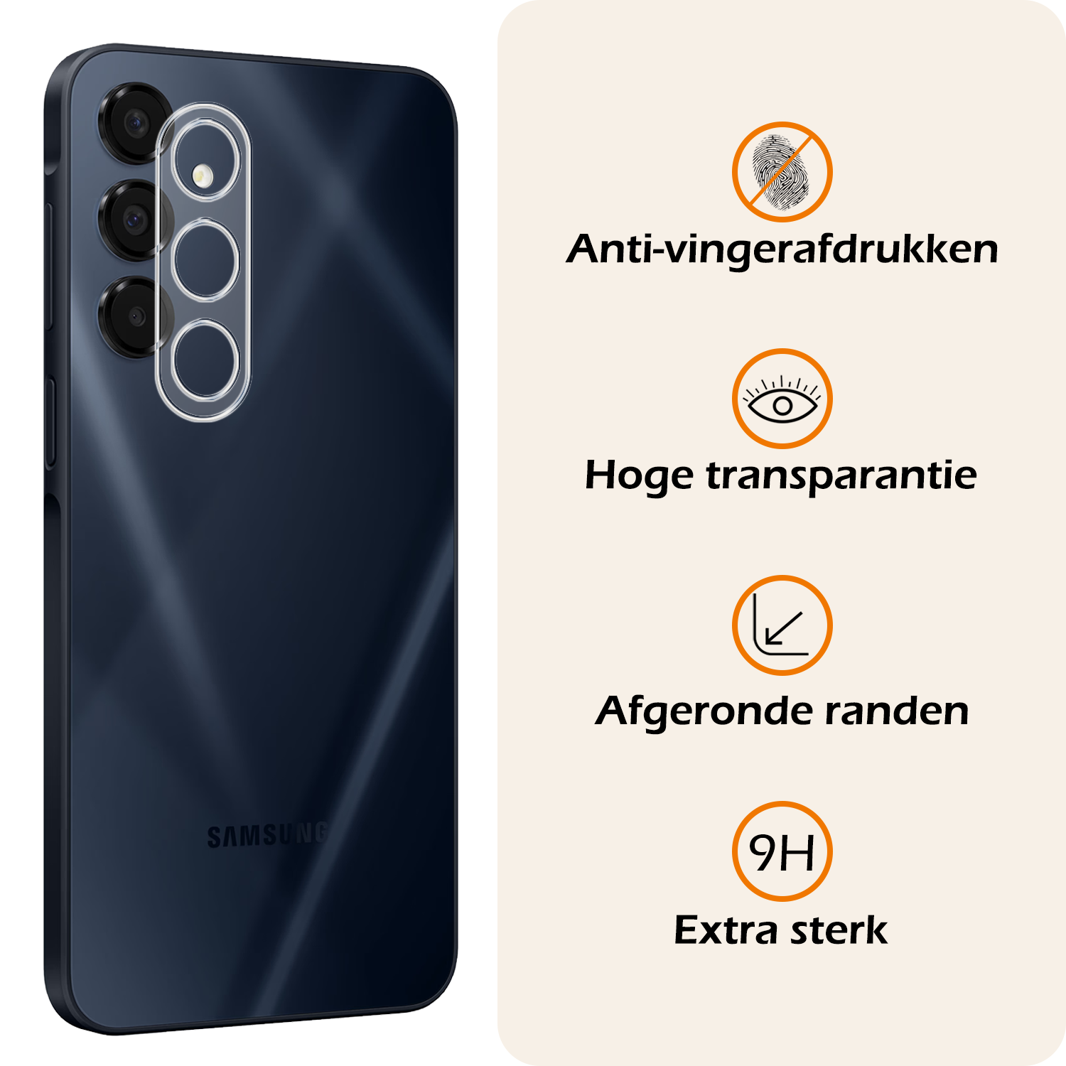 Nomfy Screenprotector - Geschikt voor Samsung A16 Screenprotector Privacy Bescherm Glas - Screenprotector Geschikt voor Samsung Galaxy A16 Privacy Screenprotector Tempered Glass