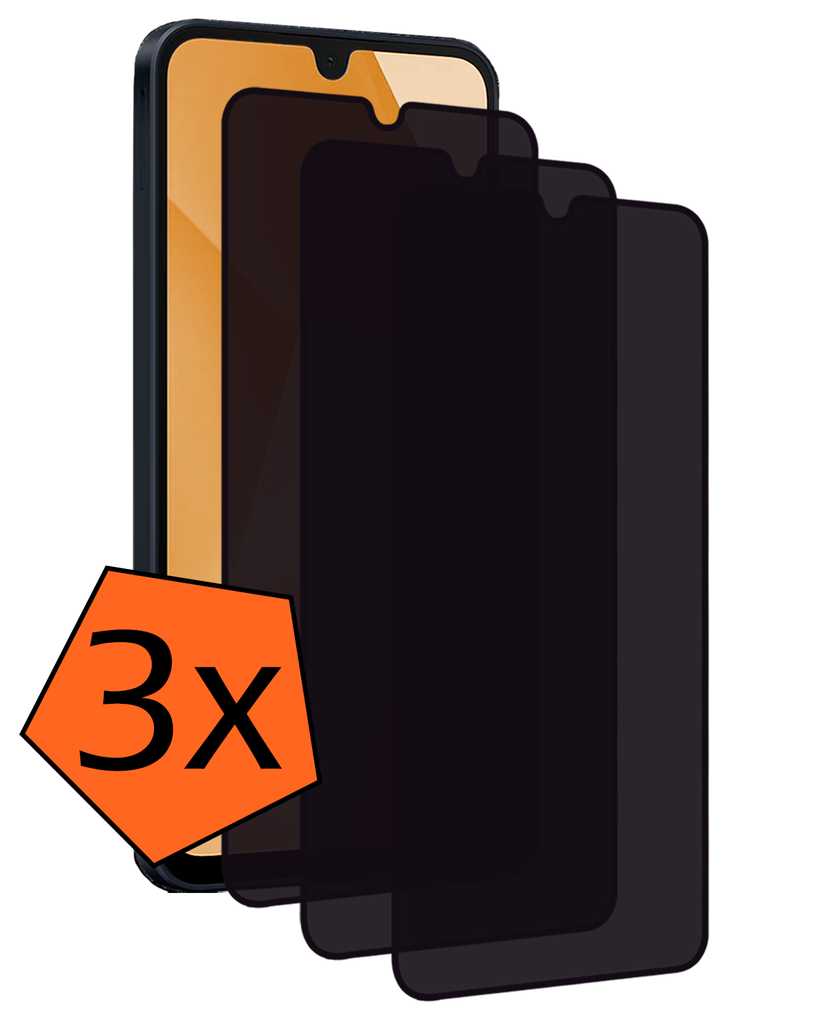 Nomfy Screenprotector - Geschikt voor Samsung A16 Camera Screen Protector Beschermglas - Screenprotector Geschikt voor Samsung Galaxy A16 Camera Screenprotector Tempered Glass - 3 PACK